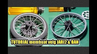 TUTORIAL MEMBUAT VELG JARIJARI amp BAN tutorial makes wheel finger amp tire [upl. by Akihdar]