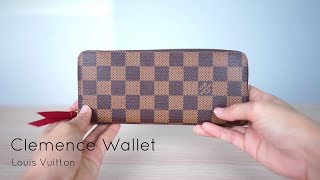 รีวิวกระเป๋าหลุยส์วิตตอง Louis Vuitton Clemence Wallet  N60534 [upl. by Stanly]