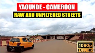 Yaounde  Cameroon From RondPoint Damas to Échangeur Ahala through Carrefour Nsam [upl. by Antons]