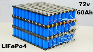 DIY 72v 60Ah Battery Pack For 2000W Electric Bike [upl. by Caravette604]