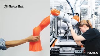 MakerBot  KUKA Robotic Arms [upl. by Nnire483]