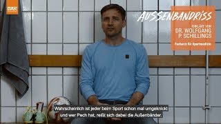 Außenbandriss erkennen und behandeln  Sportverletzungen erklärt von Dr Wolfgang Schillings [upl. by Ahcropal]