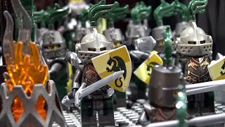 LEGO Green Dragon Knights Castle Battle [upl. by Regnij245]