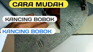 CARA MUDAH MENJAHIT LUBANG KANCING PASPOALBOBOK [upl. by Wei234]