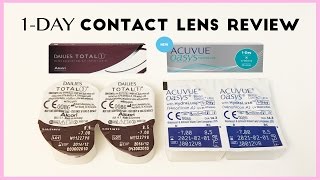 Acuvue Oasys 1 Day vs Dailies Total 1 Contact Lens Comparison  AskAshley [upl. by Bettine]