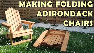 Making folding Adirondack chairs [upl. by Giwdul]