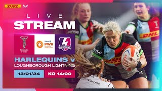 Live Allianz Premiership Womens Rugby Harlequins Women v Loughborough Lightning [upl. by Attenahs251]