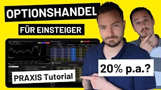 Optionen handeln Optionshandel für Einsteiger📊 LIVE mit PraxisTutorial [upl. by Hook]