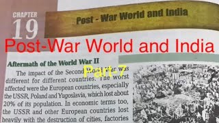 Postwar world and India India’s relationship with China 10class part7 Rose prashanthi MAMEd [upl. by Navets]