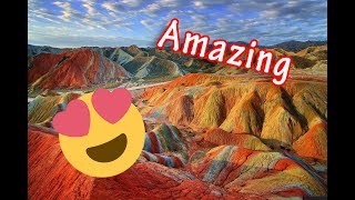 Zhangye Danxia National Geological Park “China’s Rainbow Mountains” [upl. by Hayyim391]