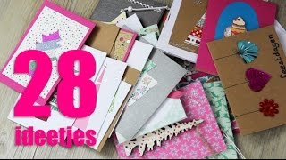 28x DIY kerstkaarten maken [upl. by Bunni]