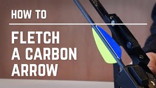 How to Fletch Carbon Arrows [upl. by Chemar14]