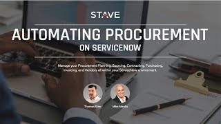 Webinar Automating Procurement on ServiceNow [upl. by Andri842]