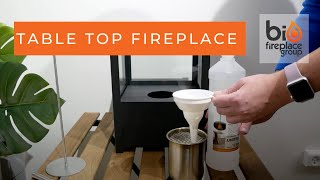 How To Fill Light and Extinguish Square Table Bio Fireplace  Bioethanolfireplace [upl. by Nezah]