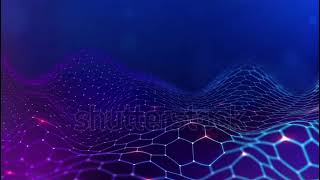 stock footage hexagon grid future background animation for technology concept [upl. by Elyad269]