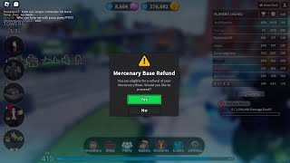 Mercenary Base 10k Coins Refund  Tower Defense Simulator [upl. by Anialed535]