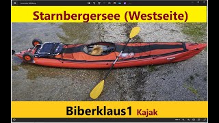 Kajaktour Starnbergersee Von Starnberg nach Seeshaupt auf der Westseite des Sees Bayern Seawave [upl. by Hertz899]