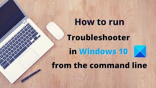 How to run Troubleshooter in Windows 10 from the command line [upl. by Eniamerej]