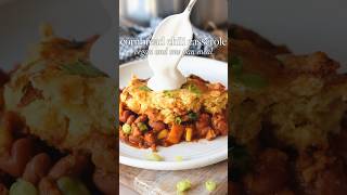 Cornbread Chili Casserole One Pan Meal [upl. by Eninej]