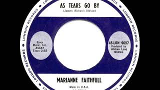 RIP 1964 HITS ARCHIVE As Tears Go By  Marianne Faithfull [upl. by Aay]