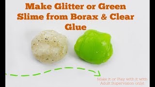 How to Make Slime Using Borax and Glue [upl. by Yborian864]