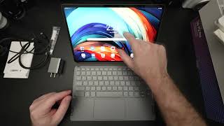 Lenovo Tab P12 Pro Keyboard Bundle Unboxing [upl. by Edlihtam]