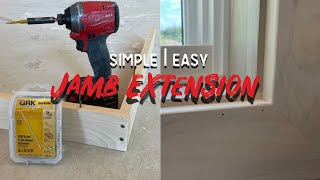 Fast amp Easy Jamb Extension For Windows  Carpentry Made Simple [upl. by Cati]