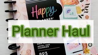 Planner Supply Haul from Happy Planner Live Love Posh amp Cassthetic Plans [upl. by Ellenwad]