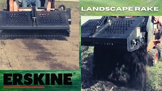 Landscape Rake for skid steer Overview [upl. by Stefanac491]