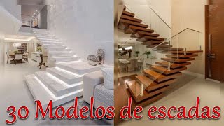 30 MODELOS DE ESCADAS INTERNAS PARA CASAS MODERNAS [upl. by Ranchod]