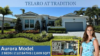 Aurora Model NEW 55 Luxury Home Tour Telaro at Tradition  Mattamy Homes Port St Lucie FL [upl. by Morganne]