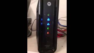 Red light flashing on Motorola SB6141 cable modem [upl. by O'Conner415]