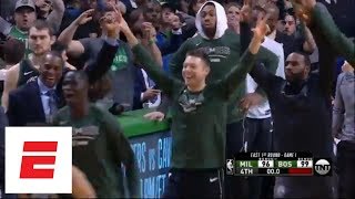 Terry Rozier III and Khris Middleton sink miracle 3pointers in Game 1 of NBA Playoffs  ESPN [upl. by Stclair]