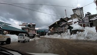 Narkanda in March Snowfall Shimla  Himachal Pradesh India [upl. by Wernick]