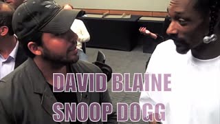 David Blaine Showing Snoop Dogg His Magic [upl. by Maclay]