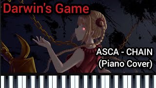 Darwins Game Season 1  Opening  ASCA  Chain Piano Cover [upl. by Jorgensen854]