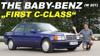 How the BabyBenz created the first Mercedes CClass REVIEW W201 Mercedes 190 [upl. by Yelmene]