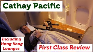 Cathay Pacific First Class Review  Hong Kong First Class Lounges [upl. by Aia]