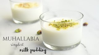 Muhallabia Easy Milk Pudding Recipe [upl. by Alake]