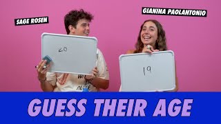 GiaNina Paolantonio vs Sage Rosen  Guess Their Age [upl. by Spanjian603]