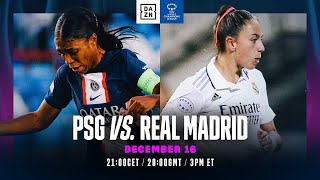 PSG vs Real Madrid  Match En Intégralité De La 5e Journée De LUEFA Womens Champions League [upl. by Avis]