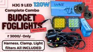 HJG Budget Powerful Lights  HJG 9 LED  HJG Fog Lights  HJG 60W  Fog light for Motorcycle  HJG [upl. by Nalorac]