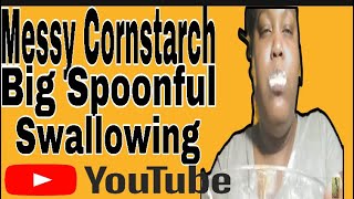 Cornstarch Swallowing And storytime about my camera cornstarch cornstarchpowder [upl. by Riobard32]