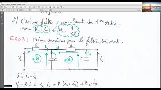 Exercices corrigées sur le Filtrage analogiques [upl. by Jerusalem]