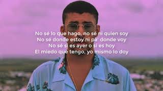 RLNDT  Bad Bunny X100PRE LETRALYRICS [upl. by Paradies]