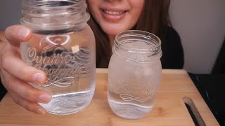 ASMR DRINKING COLD WATER  ICE EATING NO TALKING [upl. by Imaon526]