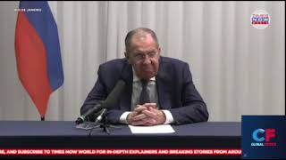 quotSergey Lavrov Slams West for Backing Ukraine’s Illegal Government  Cee F Global News [upl. by Ardnazxela]