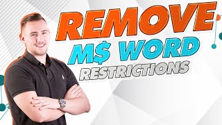 How to remove editing restrictions on Microsoft Word [upl. by Ahsiemat]