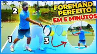 Aprenda a Jogar Tenis  Forehand para Iniciantes em 5 Passos [upl. by Loralee]