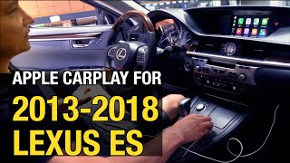 20132018 LEXUS ES  Wired Apple CarPlay Android Auto  Install  Demo [upl. by Enerak]